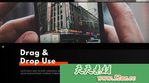 PR模板 暗黑公司企业预告片Corporate - Dark Presentation-天天素材网