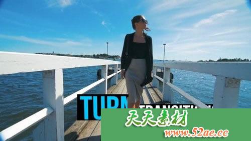 PR模板 翻页翻转特效转场视频模板 Turn Transitions-天天素材网