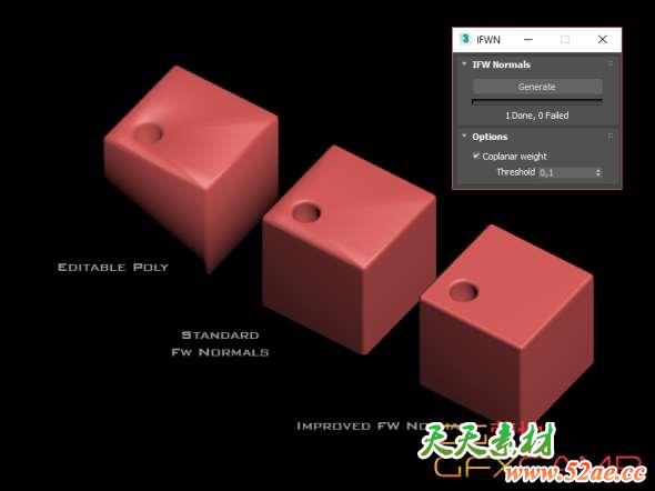 3DS MAX法线自动平滑脚本插件 Improved Face Weighted Normals Script-天天素材网