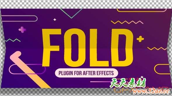 折叠折纸动画AE插件 AESweets Fold v1.0 Win/Mac-天天素材网