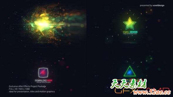 AE模板-光线粒子冲击Logo动画 EXPLODE Premium Logo Reveal-天天素材网