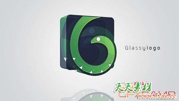 Apple Motion/FCPX模板插件-三维Logo动画 Glassy Logo-天天素材网