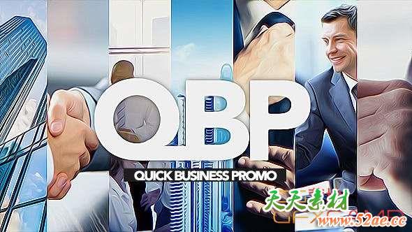 Apple Motion/FCPX模板插件-快速简洁商务企业宣传片头 Quick Business Promo-天天素材网