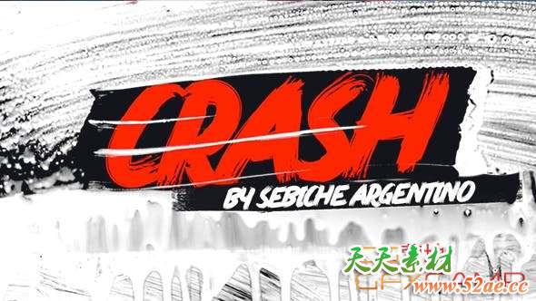 Apple Motion/FCPX插件-动感笔刷遮罩演唱会宣传介绍片头 Crash Concert-天天素材网