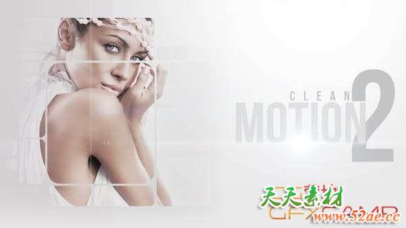 Apple Motion/FCPX模板插件-时尚文字图片开场 Clean Motion 2-天天素材网