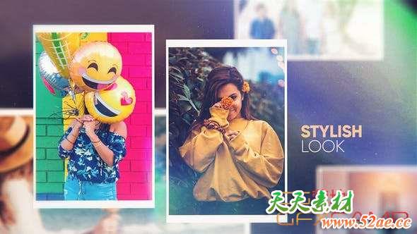 AE模板-清新照片回忆相册片头 Modern Inspire Slideshow-天天素材网