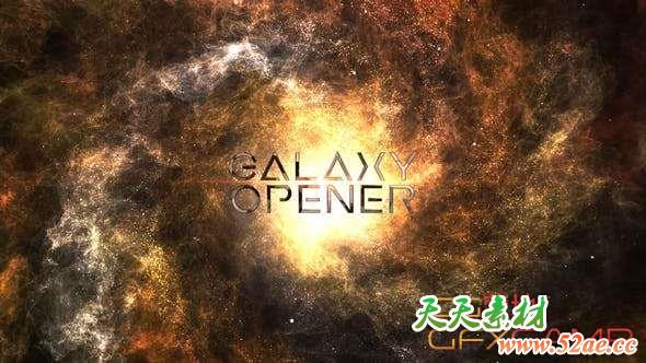 AE模板-银河星系穿梭文字标题宣传片头 Galaxy Opener Titles-天天素材网