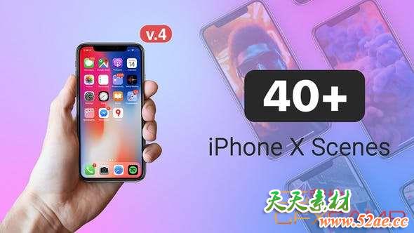 AE模板-iPhone 11苹果手机APP宣传展示动画 Phone X – 11 Pro – App Promo Kit-天天素材网
