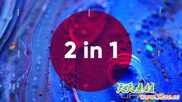 AE模板-文字视频快闪片头 Simple Typo Opener 2 in 1-天天素材网