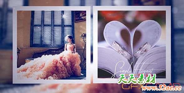 AE模板-浪漫婚礼照片相册爱情视频片头 Wedding Day-天天素材网