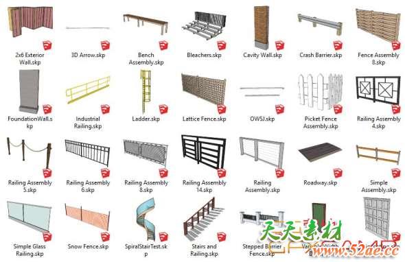 门窗围栏自动生成插件 Profile Builder 3.0.6 for Sketchup 2019 Win破解版-天天素材网