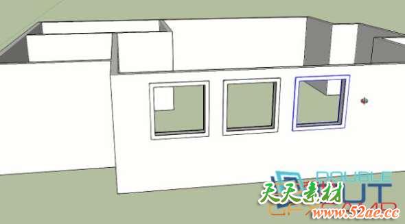 门窗复制插件 Double-Cut v1.3.4 for Sketchup 2019 /2020/2021 Win破解版-天天素材网