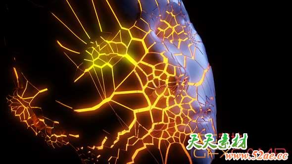 泰森分裂破碎控制C4D插件 CV-Paint Fracture v1.0 in Cinema 4D + 使用教程-天天素材网