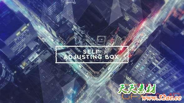 AE模板-科技感点线背景撕裂图片视频片头 Plexus Slideshow-天天素材网