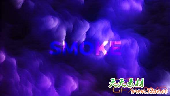紫色烟雾流动背景视频素材 Purple Smoke Background-天天素材网