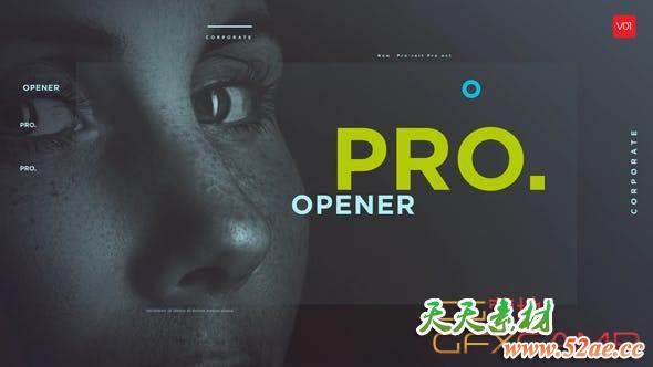 AE模板-创意文字视频排版片头 Typographic Photo Promo Show-天天素材网