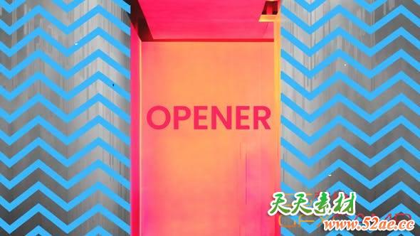 AE模板-节奏感文字图片快闪片头 Stomp Clap Opener-天天素材网