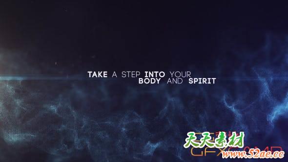 AE模板-粒子背景文字标题宣传片头 Disruption v2-天天素材网