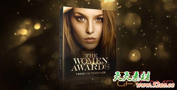 AE模板-奢华大气颁奖典礼片头 Women Awards Package 2-天天素材网