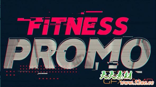 Apple Motion+FCPX模板-动感体育视频包装片头 Fitness Promo-天天素材网