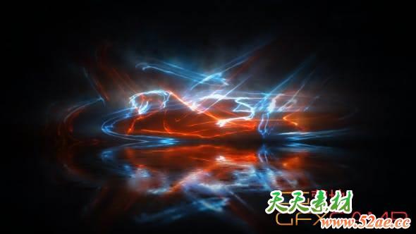 AE模板-能量描边Logo动画 Energy Logo Reveal-天天素材网