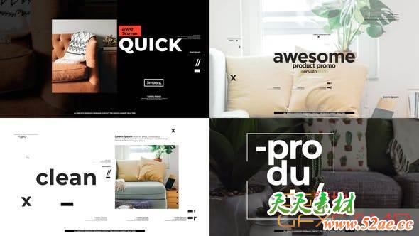 AE模板-个性化产品宣传介绍片头 Stylish Product Promo-天天素材网