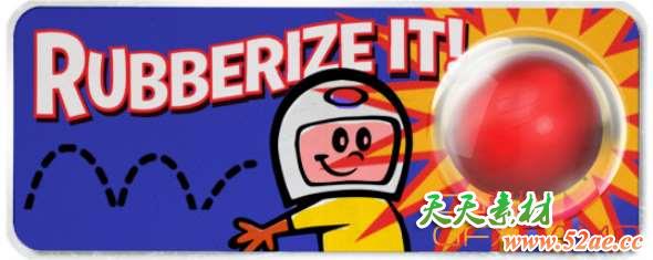 AE弹簧物体弹性预设脚本 Aescripts Rubberize It v1.04 + 使用教程-天天素材网