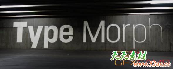 AE文字粗细变化动画脚本 Aescripts Type Morph V1.0 + 使用教程-天天素材网