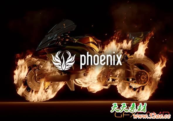 Maya流体动力学火凤凰插件 PhoenixFD v4.00.00 for Maya 2016 – 2019 Win破解版-天天素材网