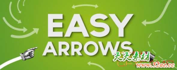 AE箭头路径动画制作脚本 Aescripts Easy Arrows v1.5 + 使用教程-天天素材网