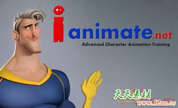 Maya绑定三维卡通人物角色模型 iAnimate Rigs Collection-天天素材网