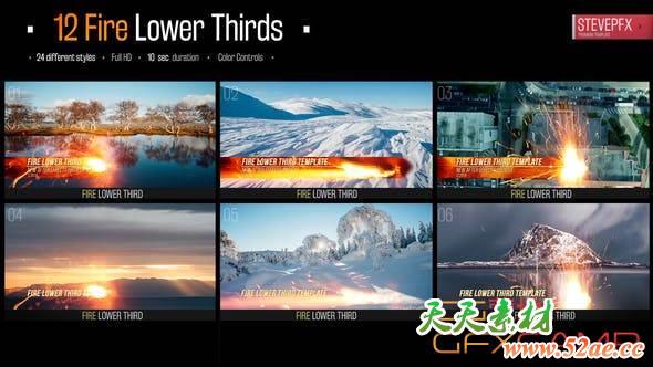 Fire Action Lower Thirds 24010841