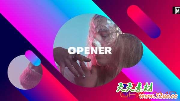AE模板-时尚视频文字快闪片头 Stomp Intro-天天素材网