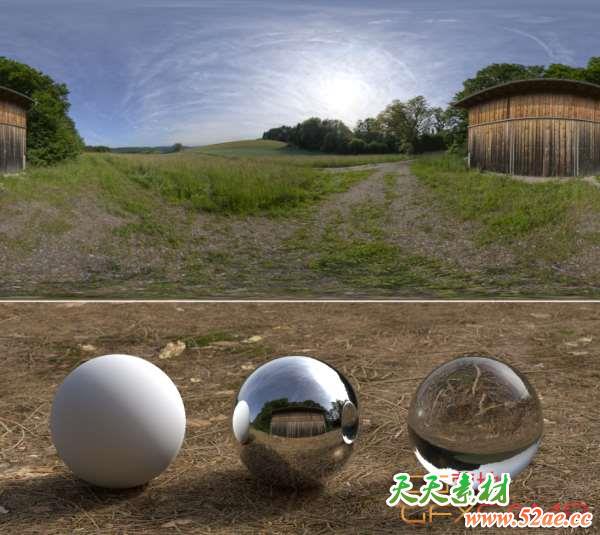 自然环境HDR贴图 Gumroad – Schwarztalsperre 16K HDRI with Backplates-天天素材网