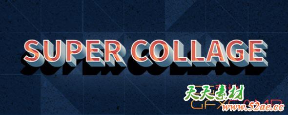 图片视频分屏拼贴AE插件 Aescripts Super Collage v1.0 Win破解版+使用教程-天天素材网