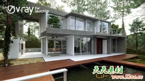 Sketchup Vray渲染器破解版 V-Ray Next 4.20.01 for SketchUp 2016/2017/2018/2019/2020 Win-天天素材网