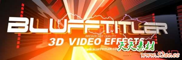视频包装开场片头制作软件 BluffTitler Ultimate 14.8.0.0 Win破解版-天天素材网