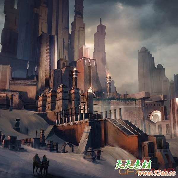 古代神殿建筑3D模型 Kitbash3d – Anncient Temples (OBJ/FBX/MAX/MA/Blend格式)-天天素材网