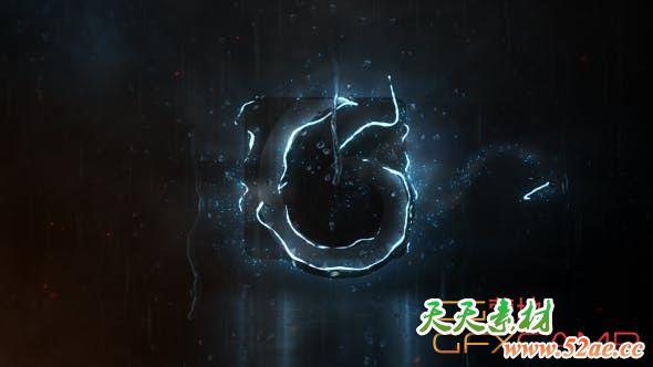 AE模板-暴风雨闪电Logo动画 Storm Logo-天天素材网