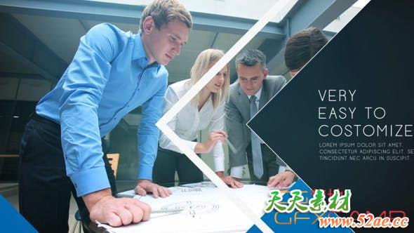 AE模板-现代商务企业宣传包装片头 Inspired Corporate-天天素材网