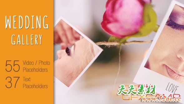 AE模板-浪漫实拍照片相册婚礼包装开场 Wedding-天天素材网