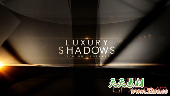 AE模板-光线折射奢华人物介绍片头 Luxury Shadows-天天素材网