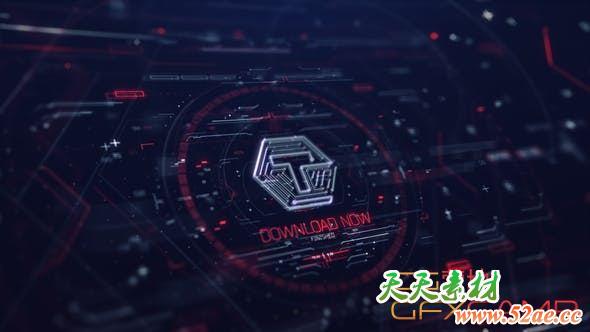 AE模板+PR预设-抖动科技感HUD文字标题动画 Vesta & Hud Titles Design-天天素材网