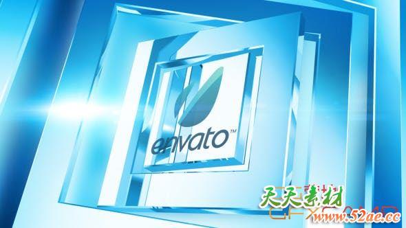 Apple Motion模板-三维Logo动画 Corporate Chrome Logo-天天素材网