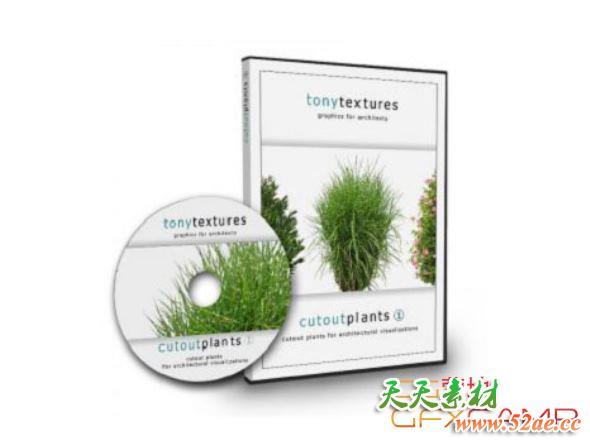 植物树木绿植图片素材 TonyTextures – Cutout Plants Vol 1 – 4-天天素材网