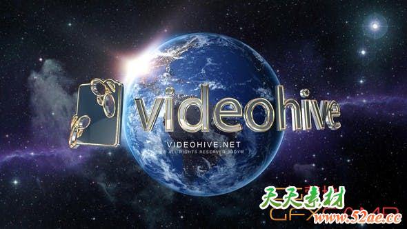 AE模板-仿环球电影Logo动画 Universal Logo Reveal-天天素材网