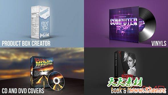 AE模板-产品盒商品介绍展示动画 Product Box Creator-天天素材网