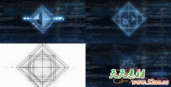 SCI-FI Shapes Logo Reveal 14504061