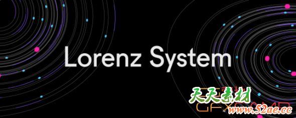 劳伦茨曲线星系圆环AE脚本 Aescripts Lorenz System V1.0-天天素材网