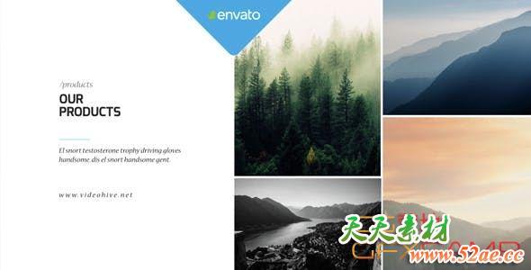 AE模板-简洁商务企业公司宣传包装片头 Corporate Simple & Minimal Presentation-天天素材网